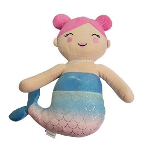 Your Zone Mermaid Plush Soft Doll Shimmer Scales Pink Blue Ombre Kids Toy 16"